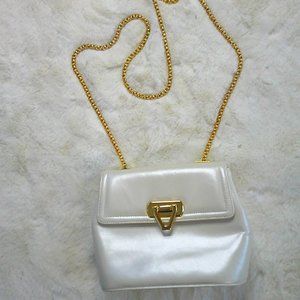 Frenchy of California- Vintage - Ivory Patent Leather Crossbody